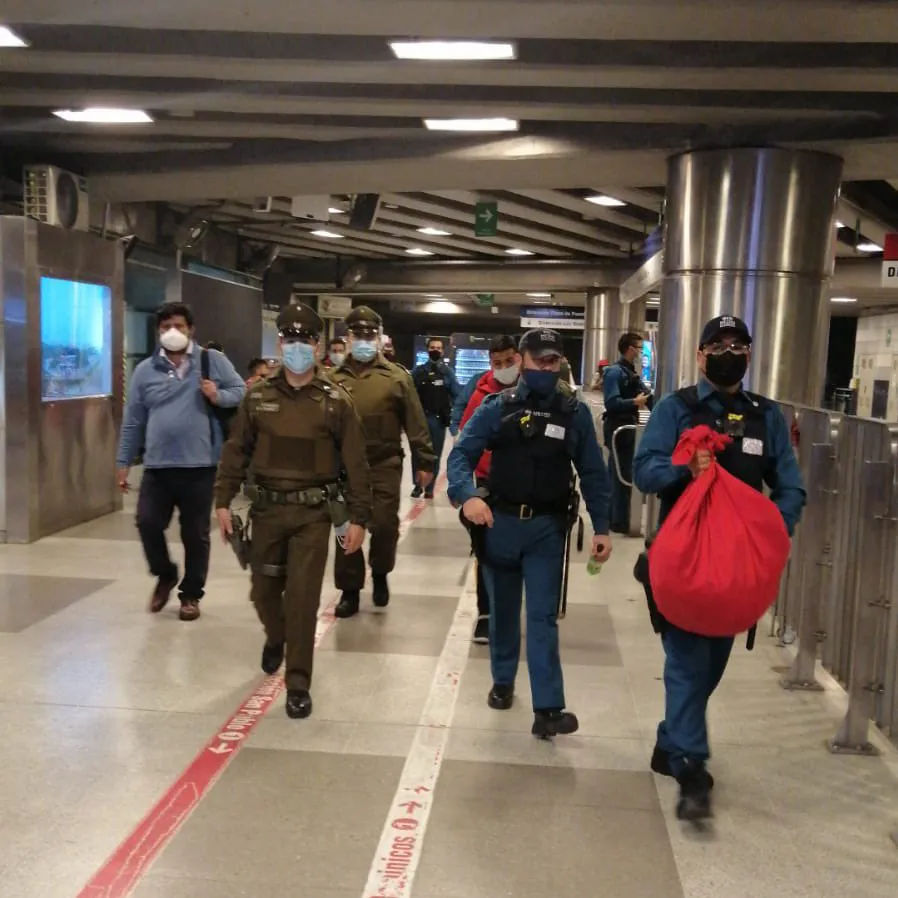 Creditos: foto de @metrodesantiago 