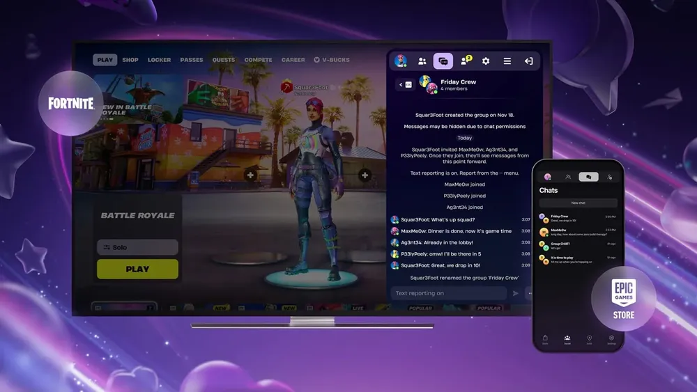 chat-texto-fortnite-epic Créditos: Epic Games