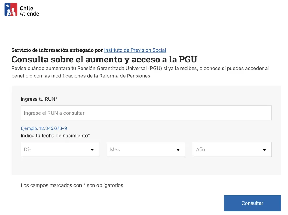 Consultar aumento de la PGU