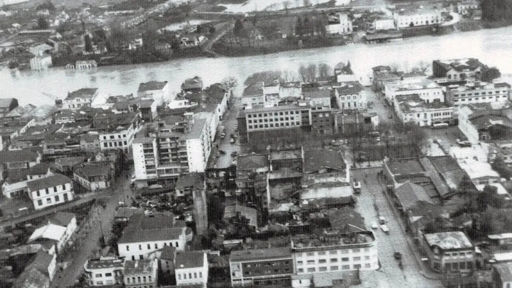 Imagen de Valdivia tras tsunami.