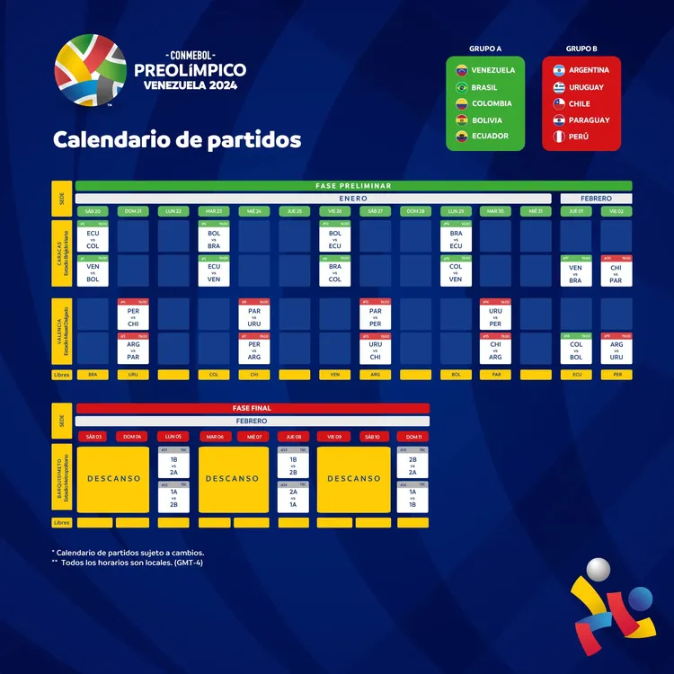 calendario-partidos-conmebol-preolimpico-2024