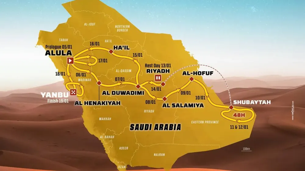 mapa-etapas-recorrido-rally-dakar-2024